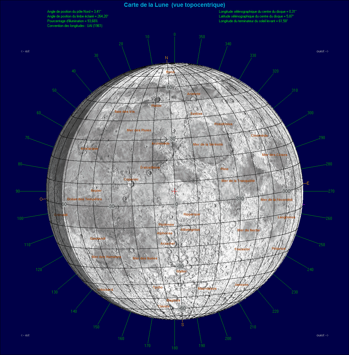 Carte de la Lune