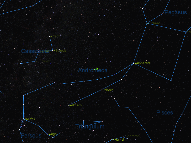 Localisation de M31