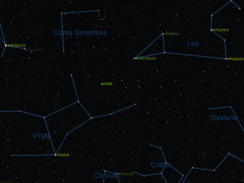 Localisation de M49