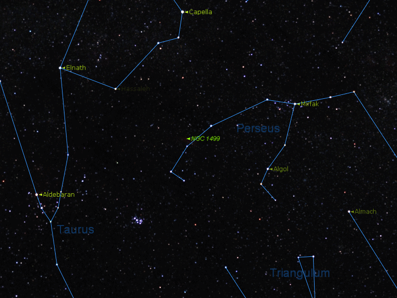 Localisation de NGC 1499